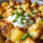 air fryer cheesy potatoes