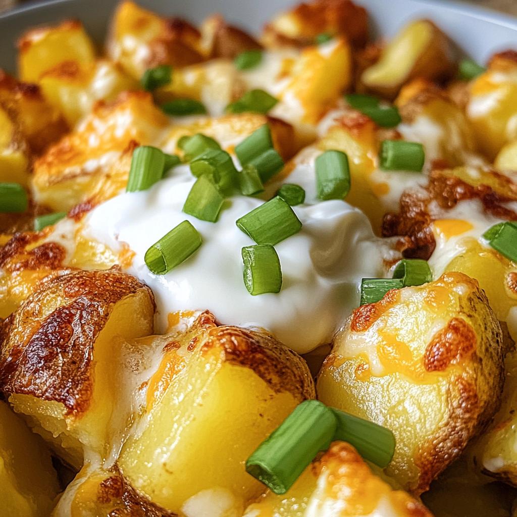 air fryer cheesy potatoes
