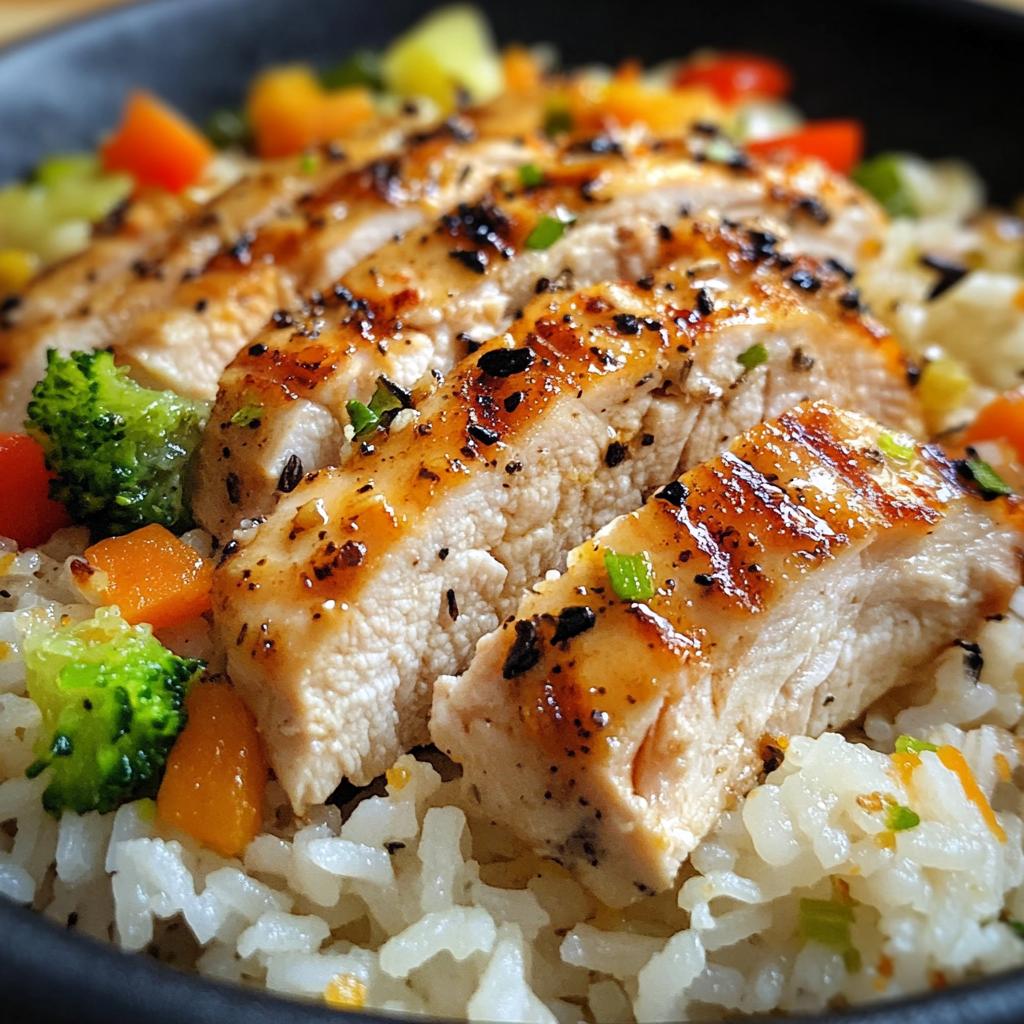 air fryer chicken and rice