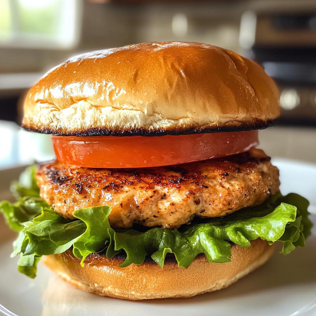 air fryer chicken burgers ground