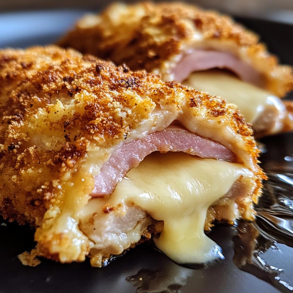 air fryer chicken cordon bleu