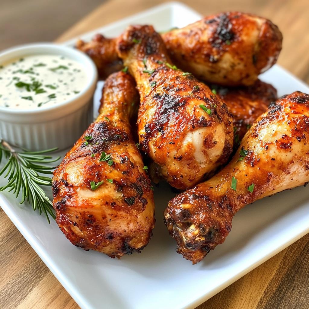 air fryer chicken drumsticks - detail 1