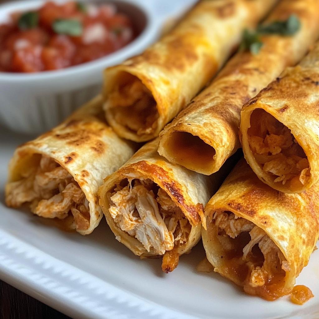 air fryer chicken flautas - detail 1