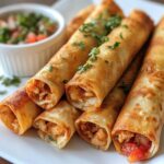 air fryer chicken flautas