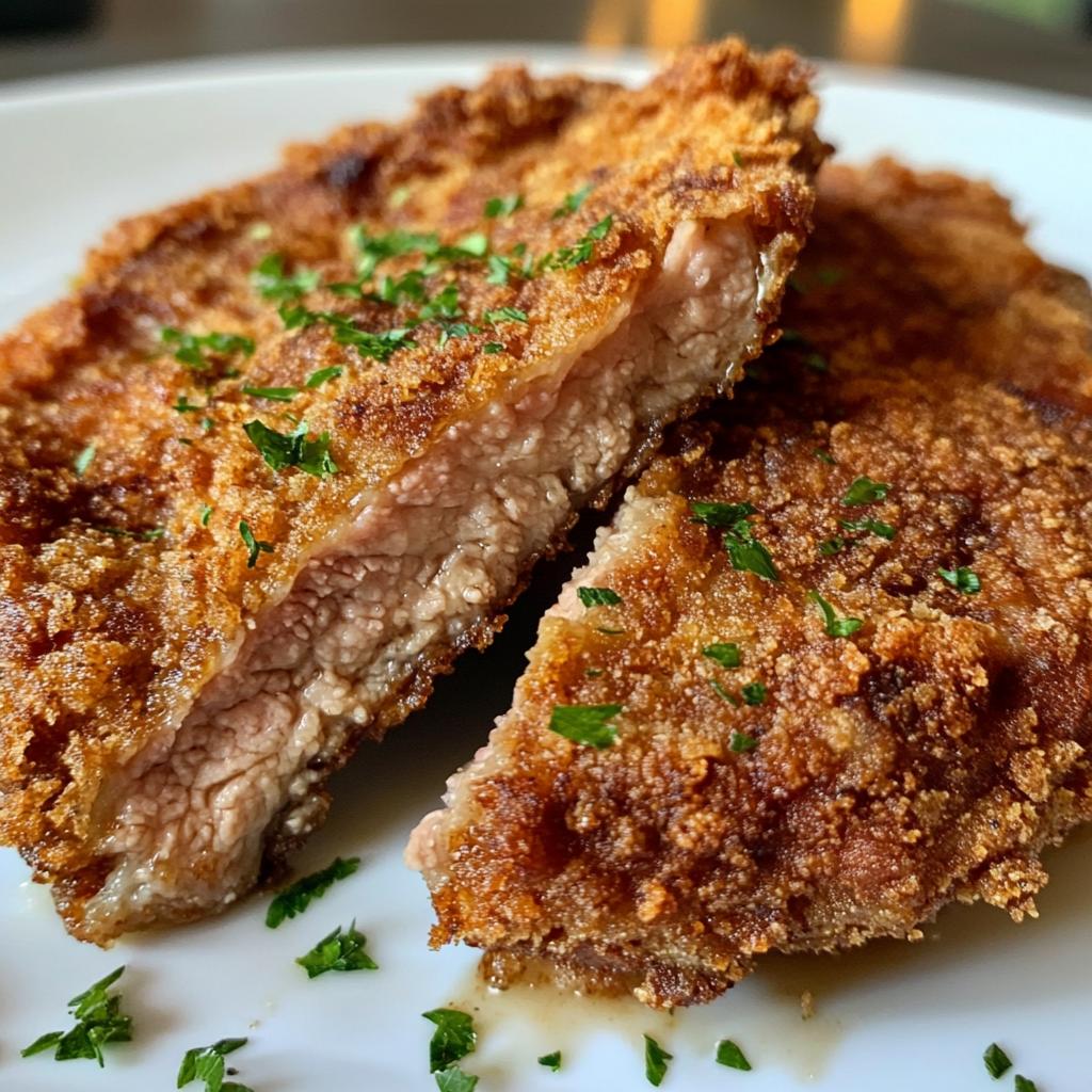 air fryer chicken fried steak - detail 1