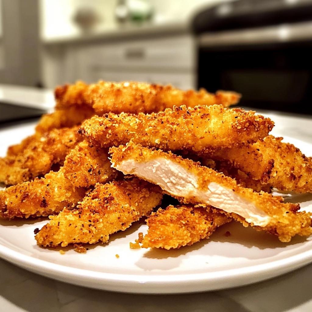 air fryer chicken fries - detail 1