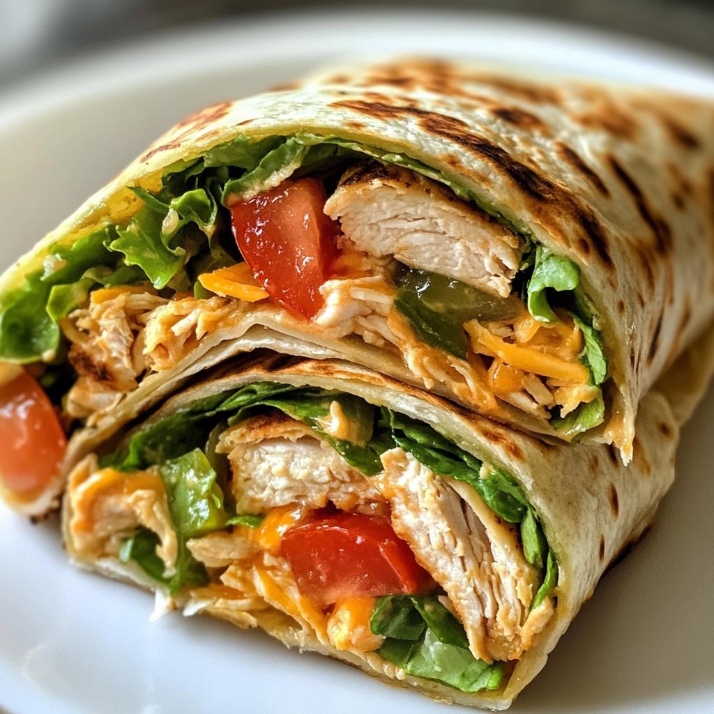air fryer chicken wraps
