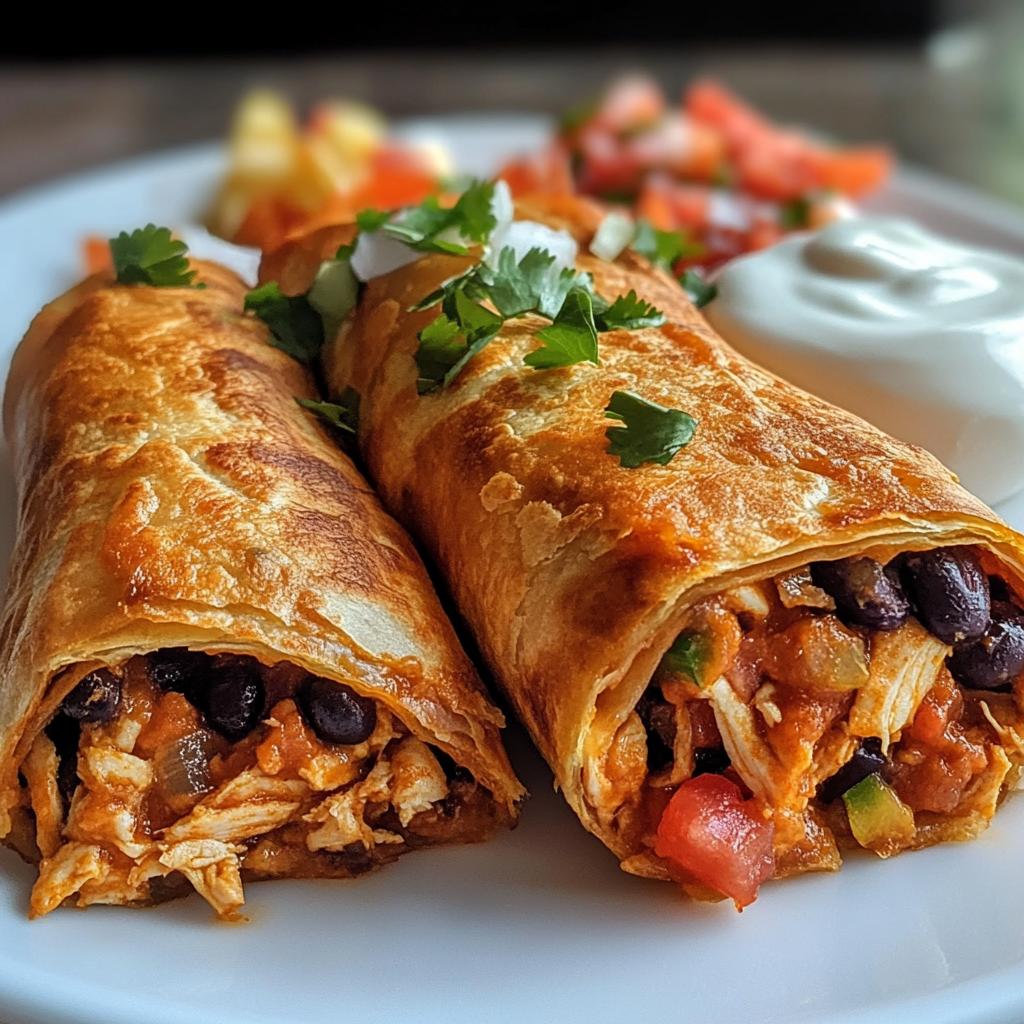 air fryer chimichangas chicken
