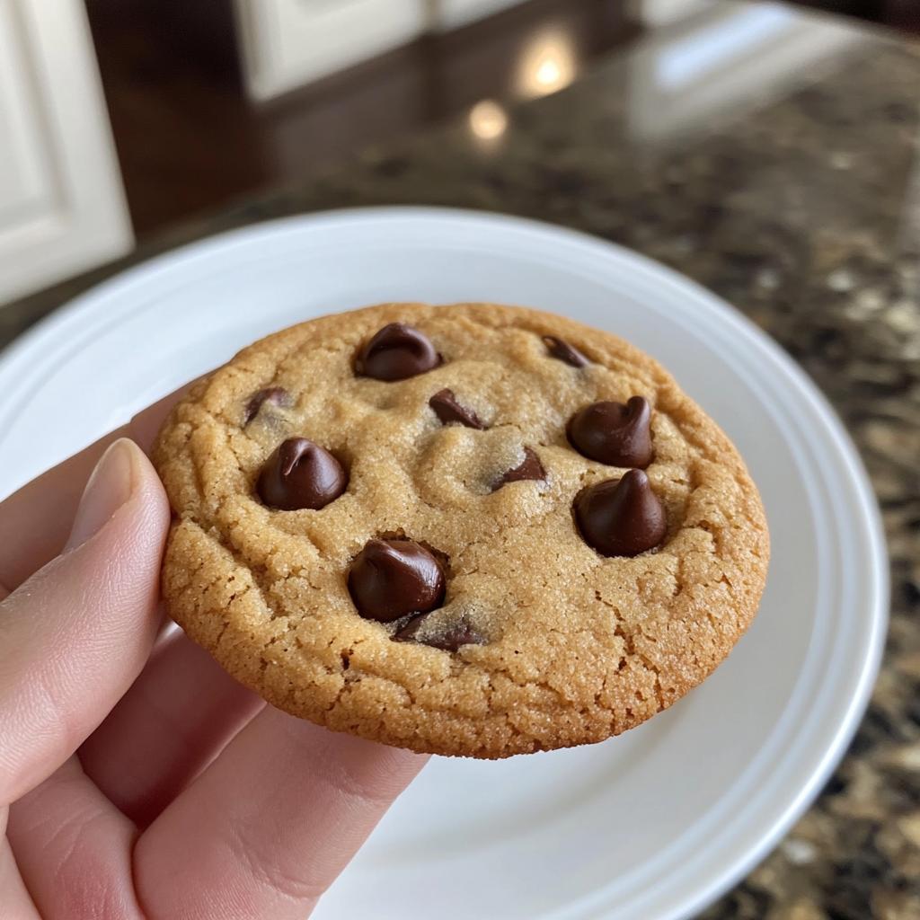 air fryer chocolate chip cookie for one