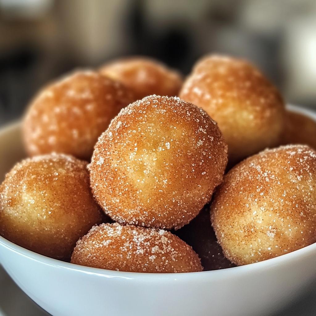 air fryer cinnamon sugar donut holes