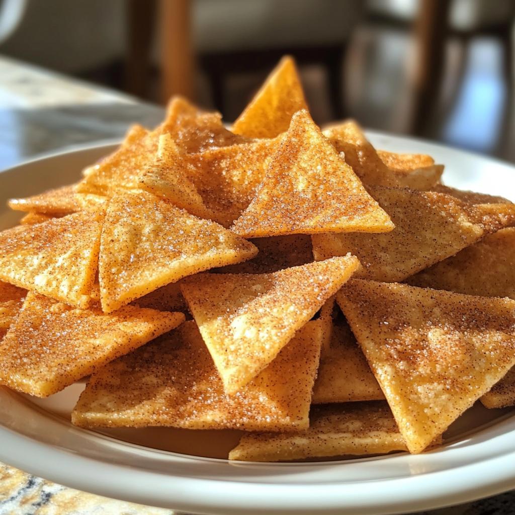 air fryer cinnamon tortilla chips