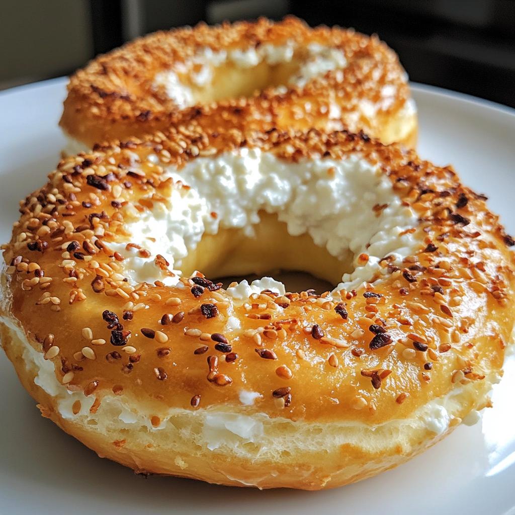 air fryer cottage cheese bagels