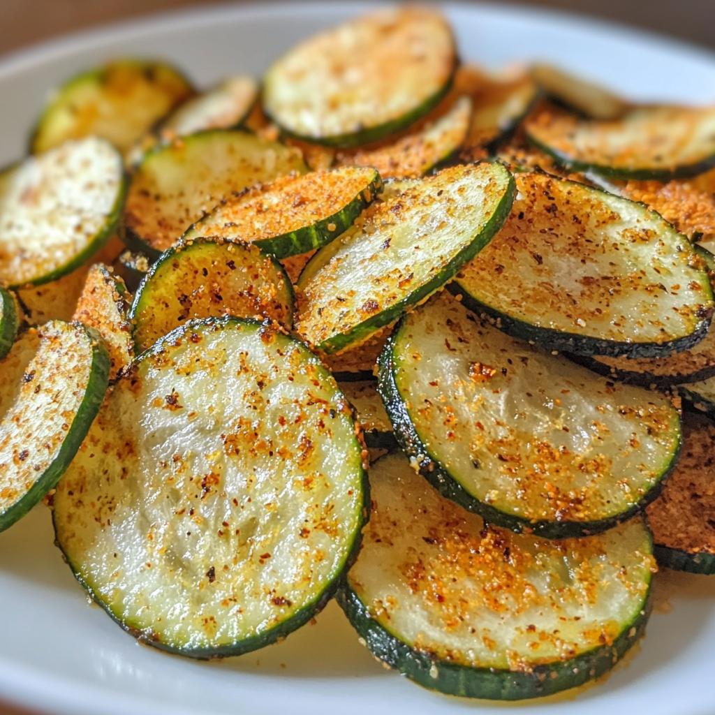 air fryer cucumber chips