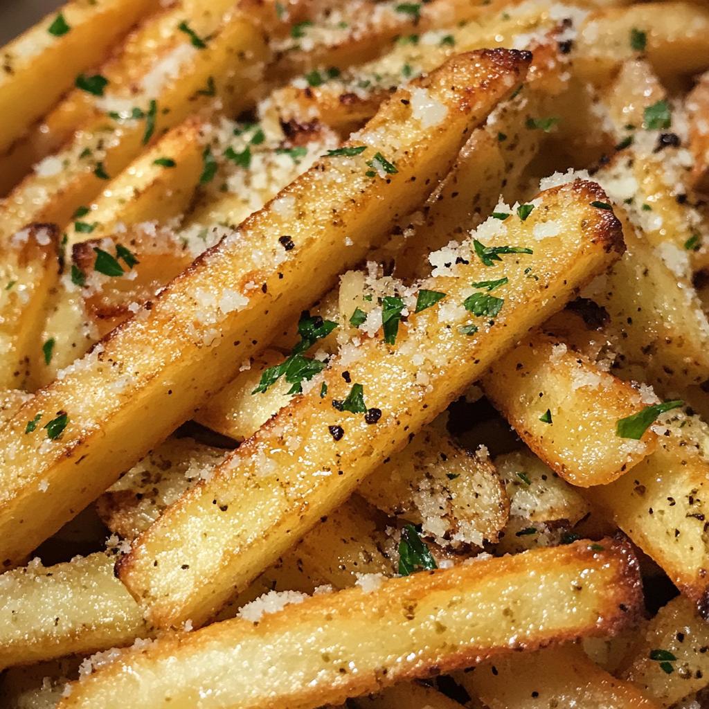 air fryer garlic parmesan fries