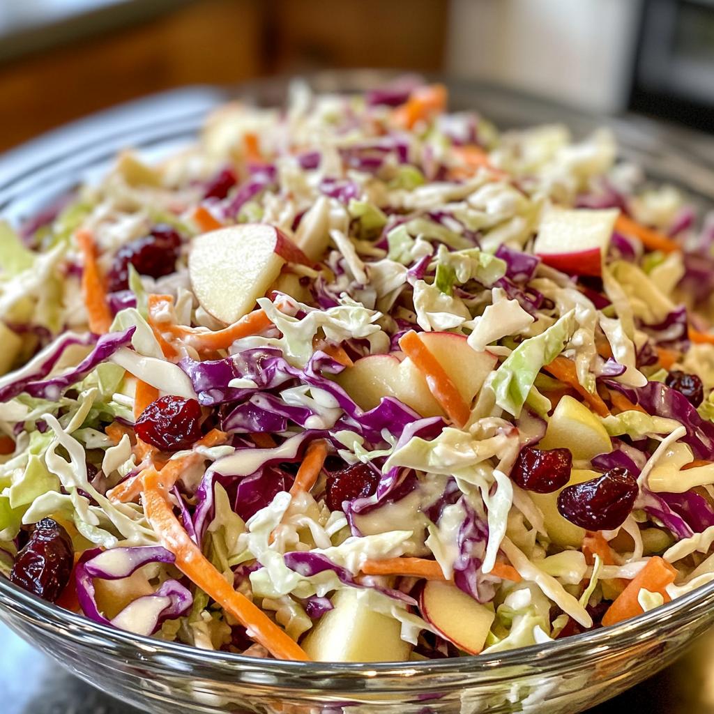 apple cranberry coleslaw