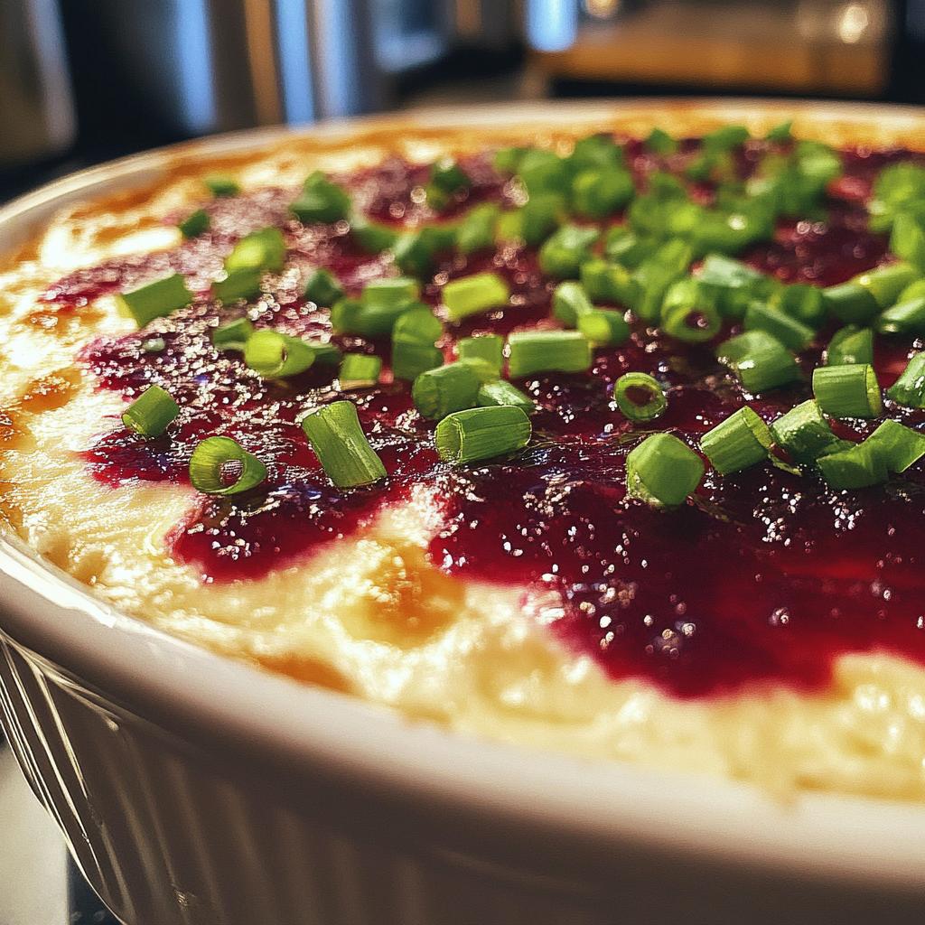 baked cranberry cream cheese dip
