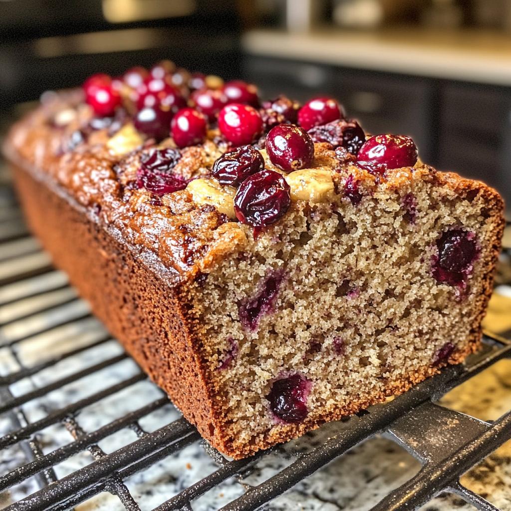 banana cranberry bread