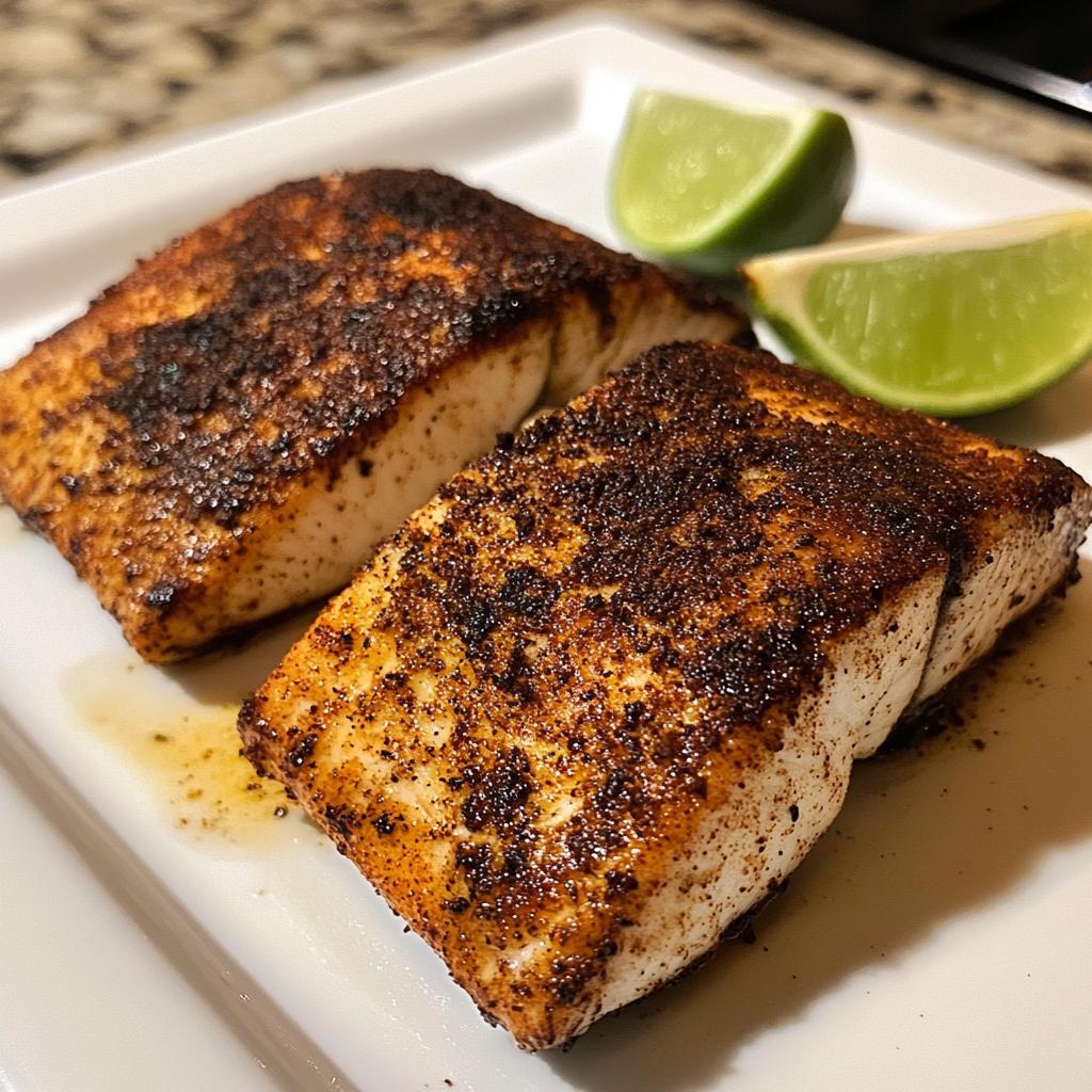 blackened mahi mahi air fryer - detail 1