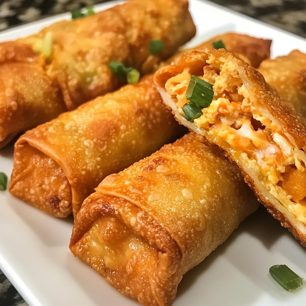 buffalo chicken egg rolls air fryer