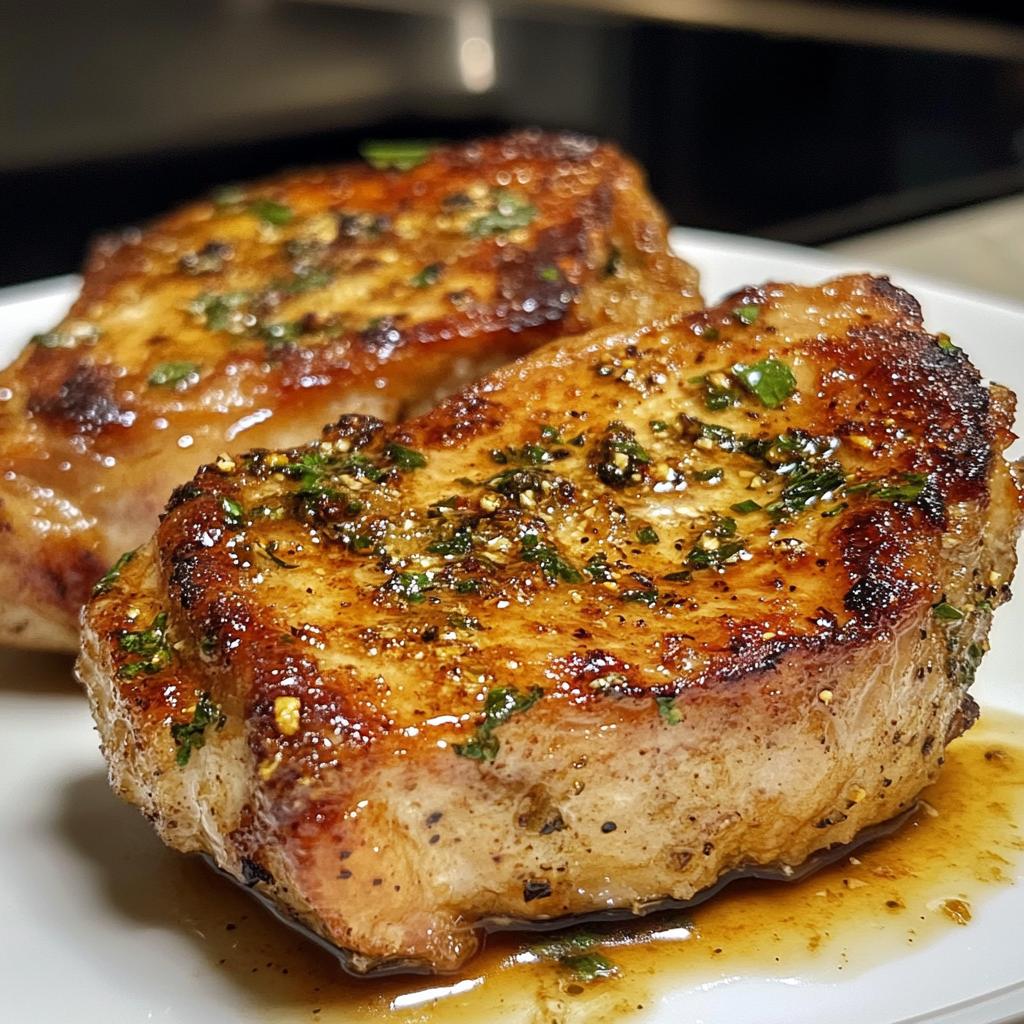 butterfly pork chops in air fryer - detail 1