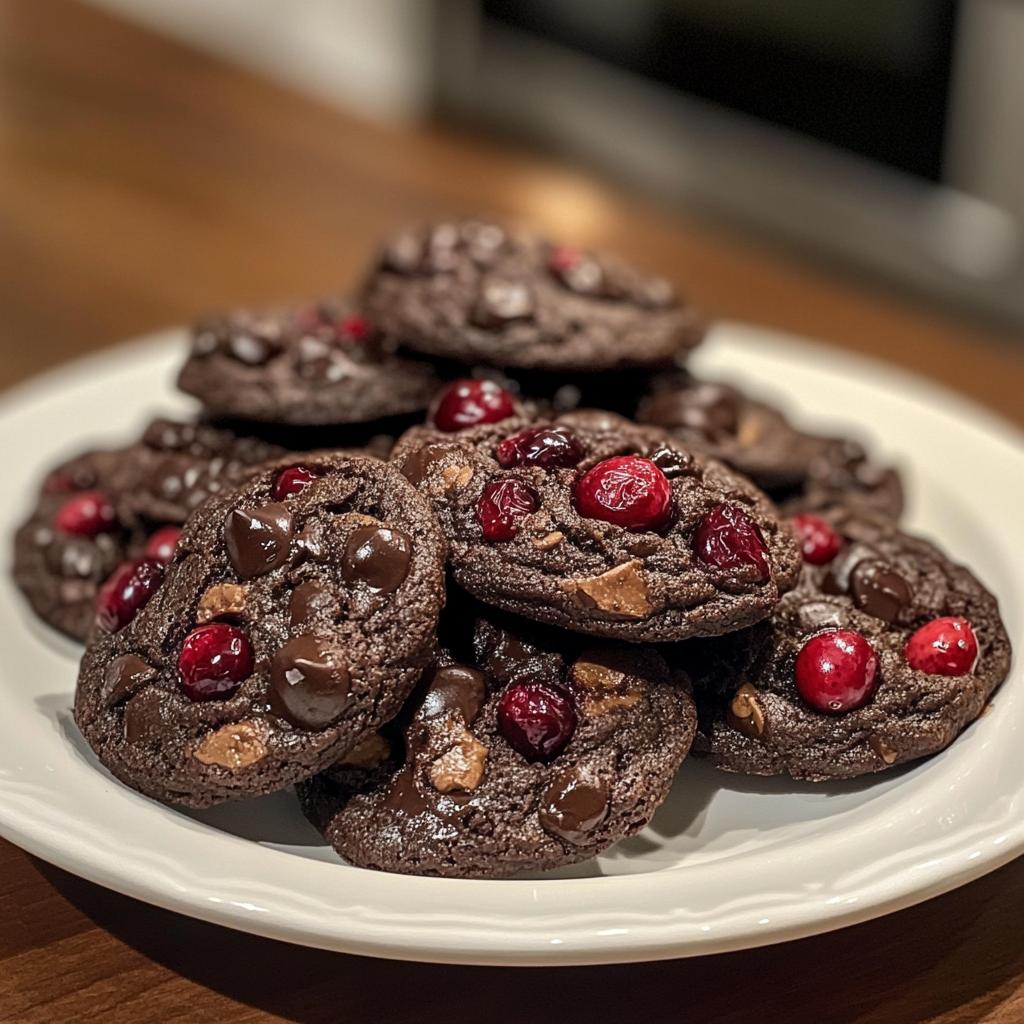 chocolate cranberry cookies