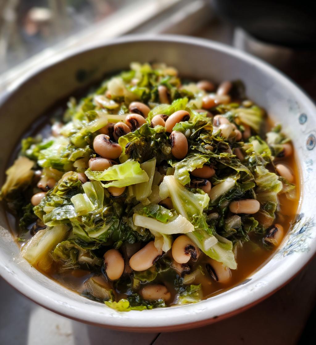 black eye peas and cabbage new years