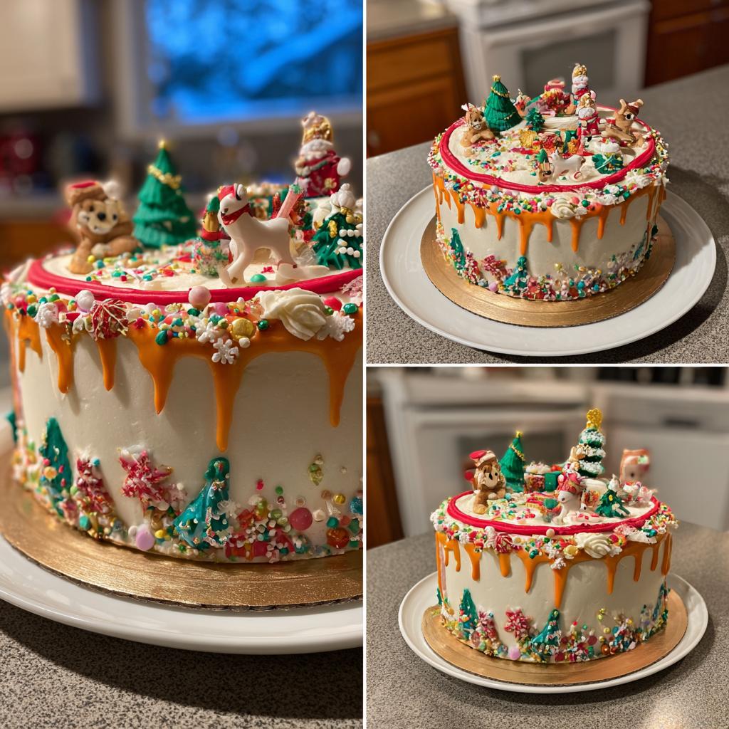 christmas cake decor
