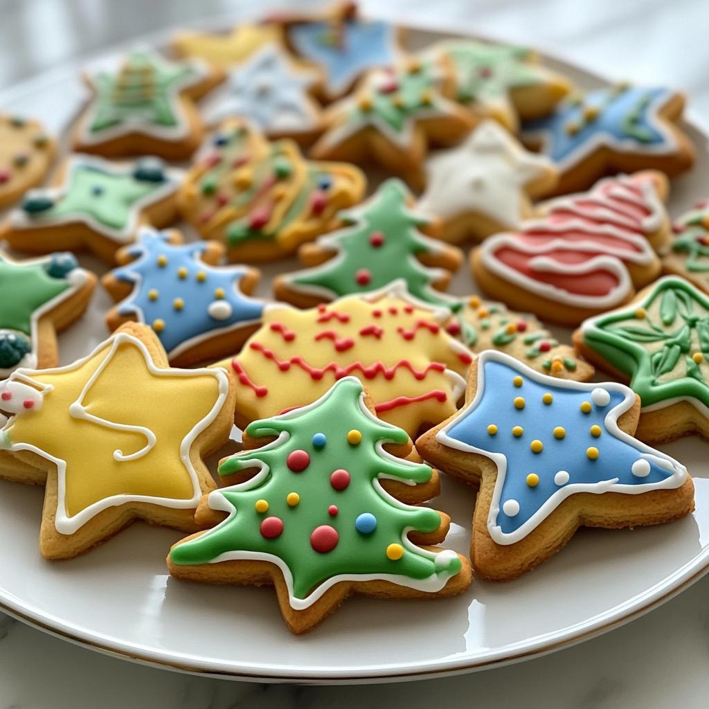 christmas decorated cookies