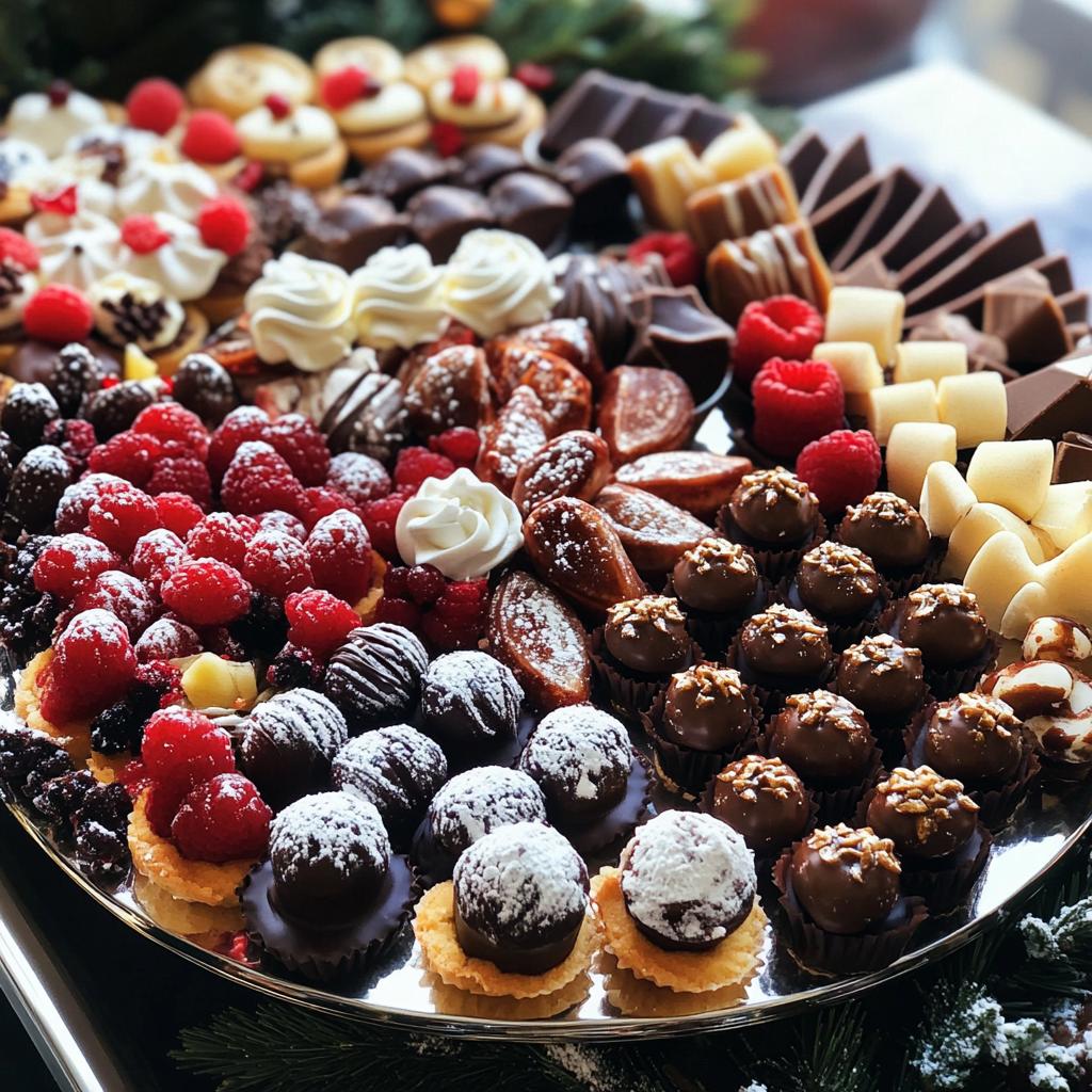 christmas dessert platter