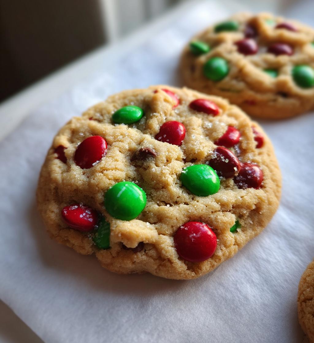 christmas m m cookies