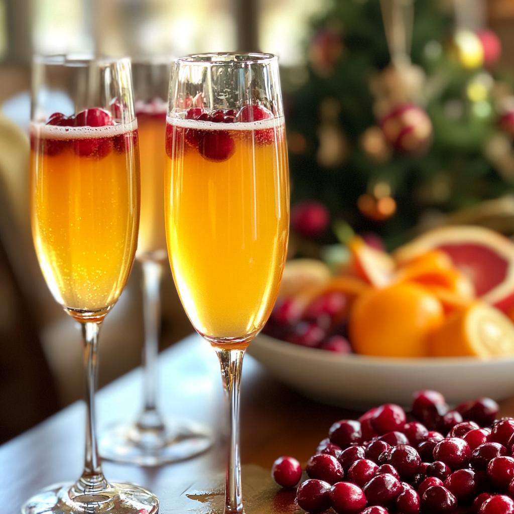 christmas mimosa bar