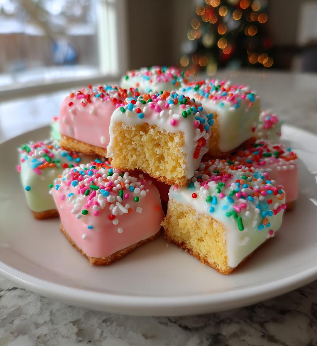 christmas petit fours