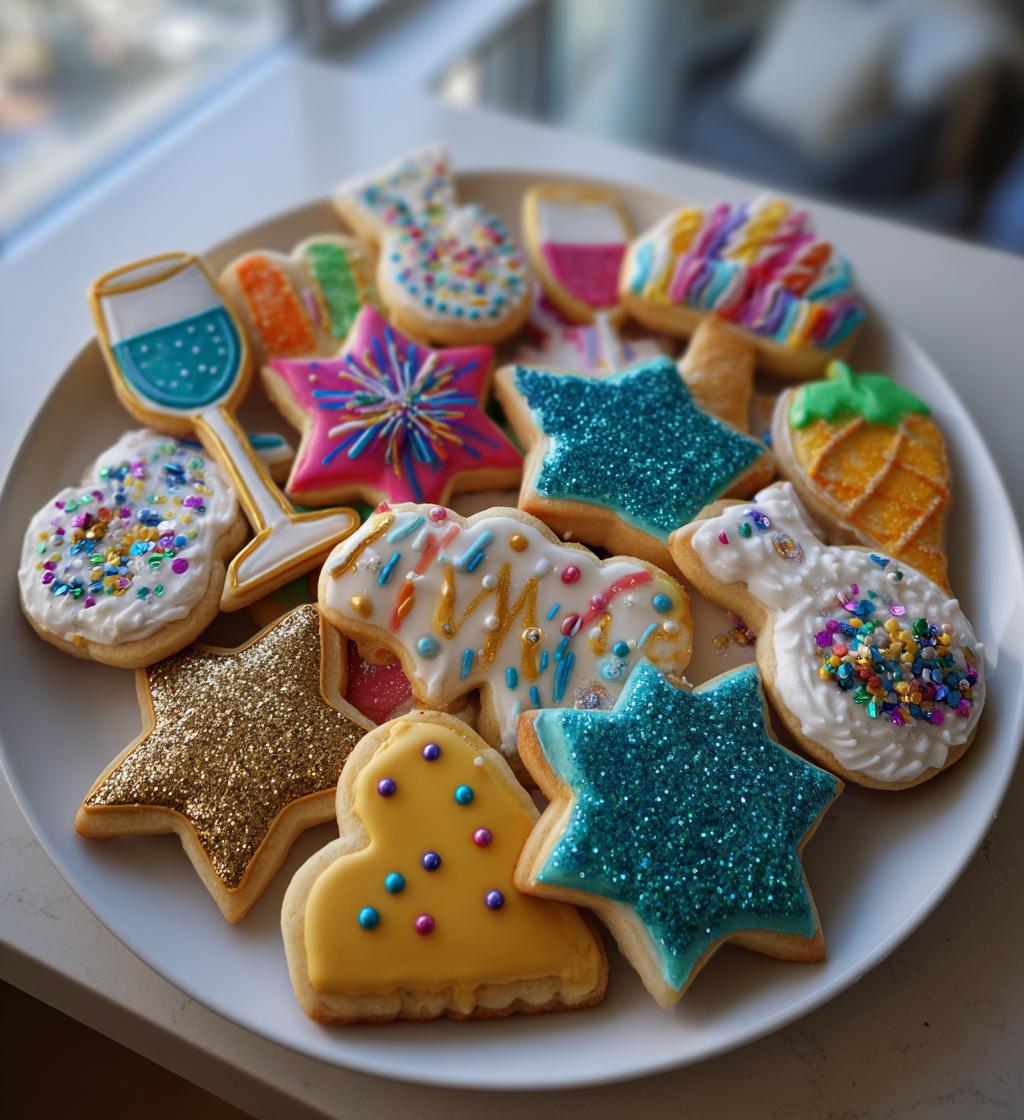 cookie decorating new years