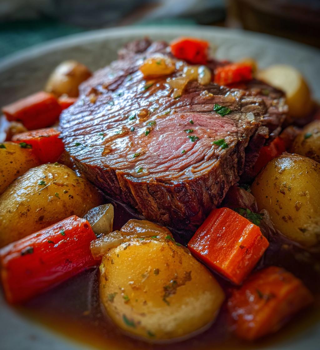 crockpot eye of round roast recipes